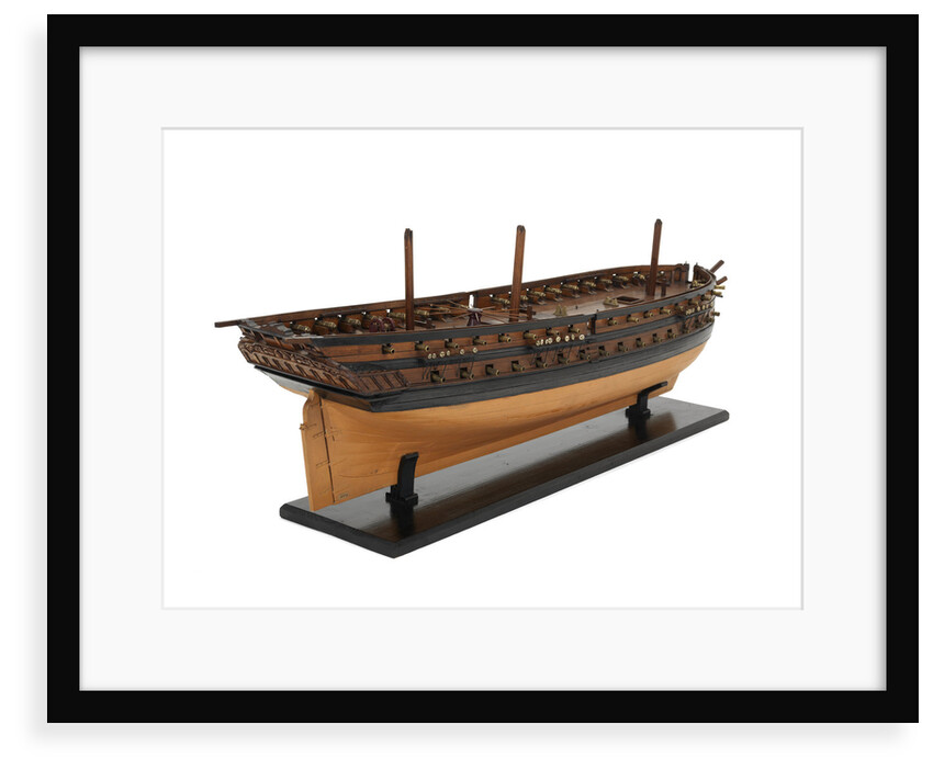 Ship of 60 guns, starboard stern quarter by unknown