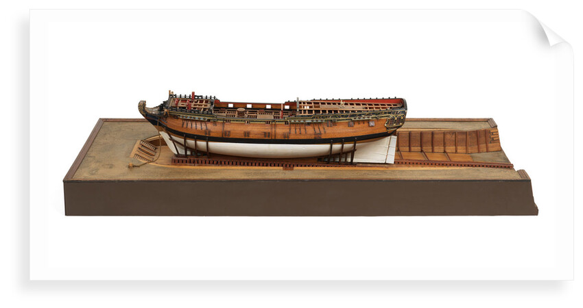 Fireship, port broadside by Unknown