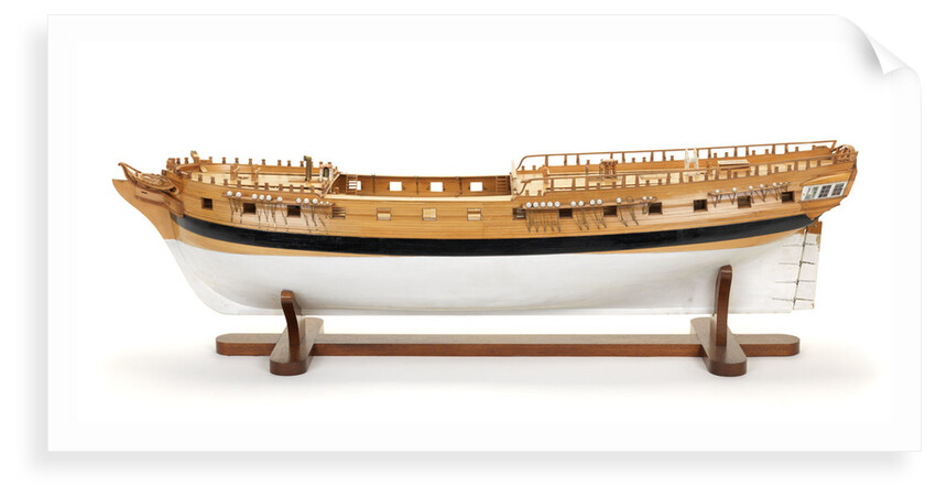 Ship of 38 guns, port broadside by G.W. French