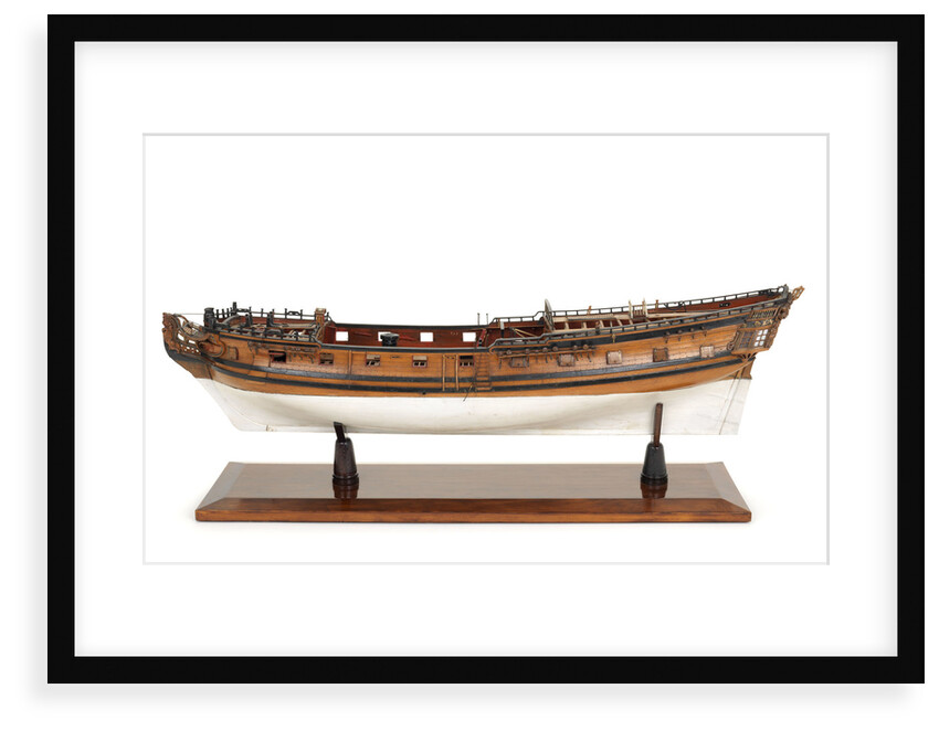 Ship of 20 guns, port broadside by Unknown