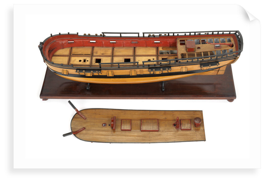 'Wolverine', deck section removed to reveal interior by unknown