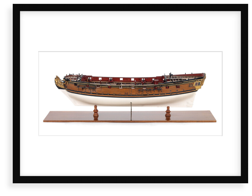 Sixth-rate sloop, port broadside by unknown