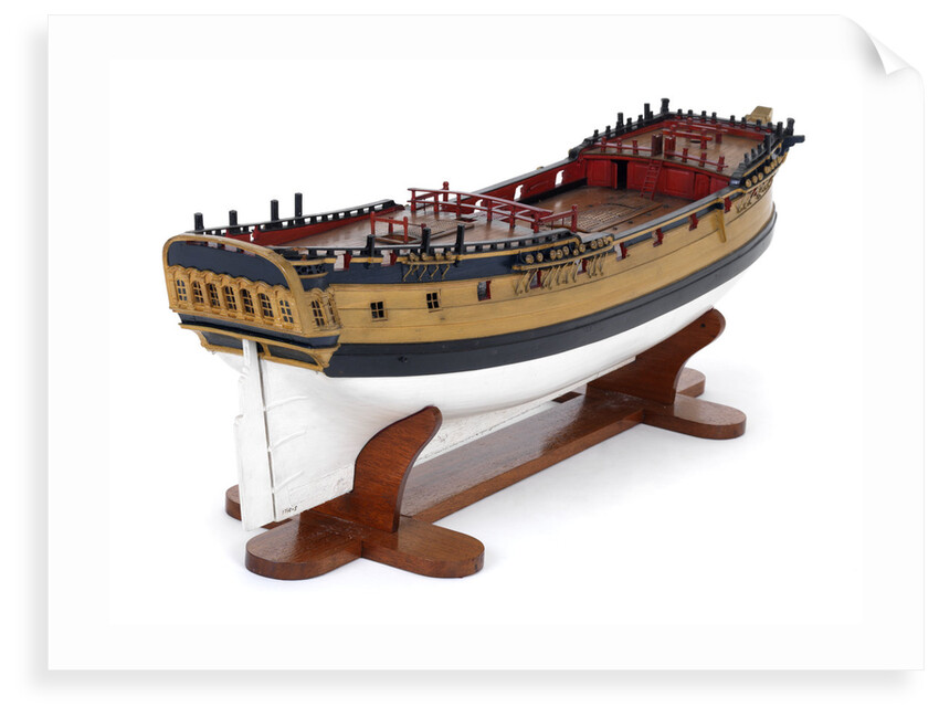 Ship of 24 guns, starboard stern quarter by unknown