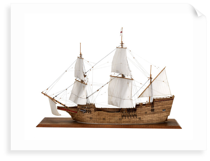 'Mayflower', port broadside by John Roe