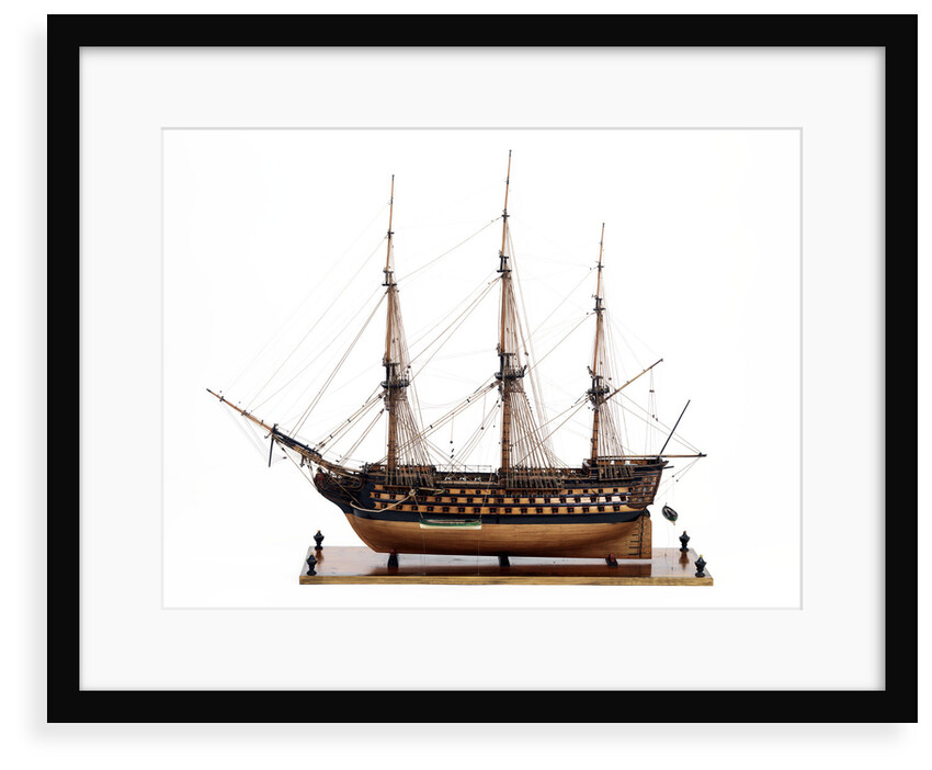 Ship of 110 guns, port broadside by unknown