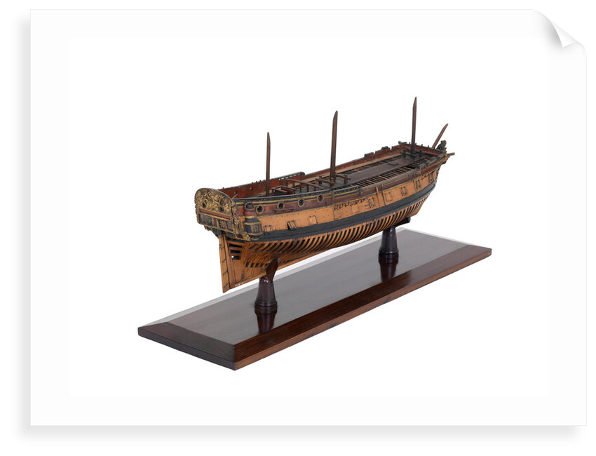 Ship of 30 guns, starboard stern quarter by unknown