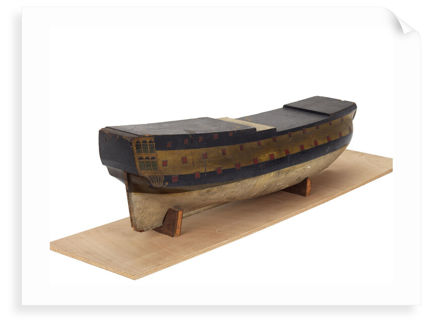 Ship of 60 guns, starboard stern quarter by unknown