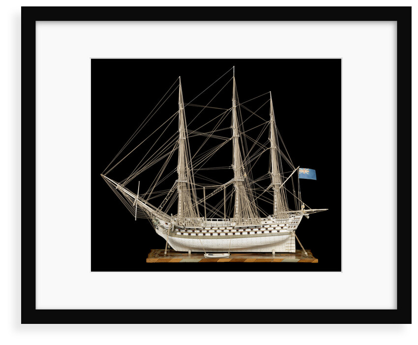 Ship of 100 guns, port broadside by unknown