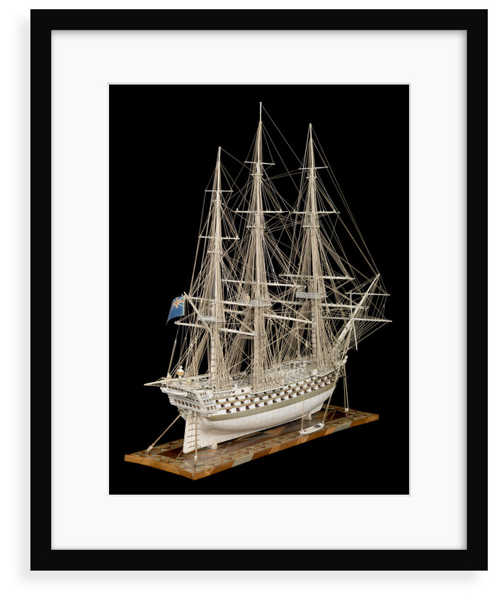 Ship of 100 guns, starboard stern quarter by unknown