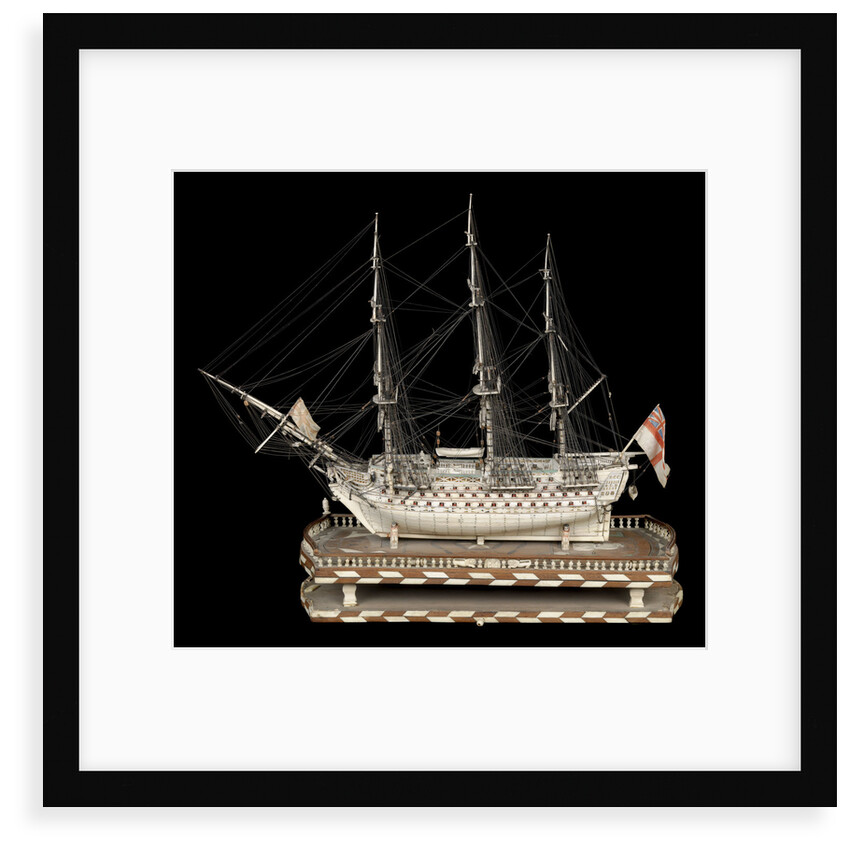 Ship of 120 guns, port broadside by unknown