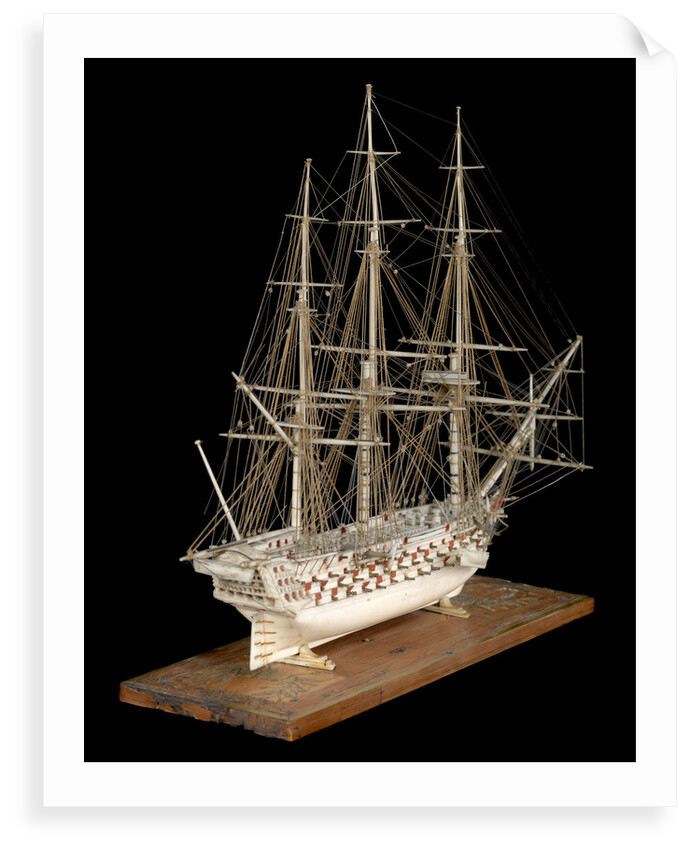 Ship of 100 guns, starboard stern quarter by unknown
