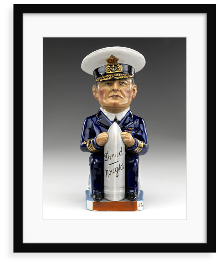 Toby jug modelled as a seated figure of Admiral David, Earl Beatty (1871-1936) by Francis Carruthers Gould