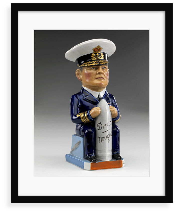Toby jug modelled as a seated figure of Admiral David, Earl Beatty (1871-1936) by Francis Carruthers Gould