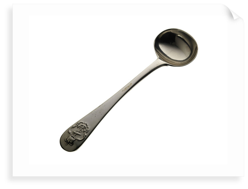 Admiralty pattern salt spoon by John Samuel Hunt