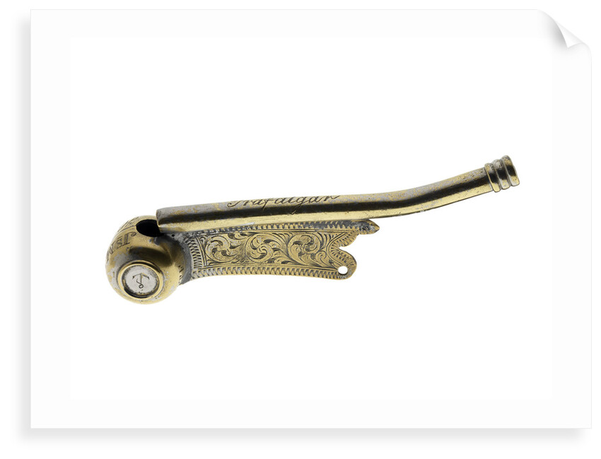 Boatswain's call said to have been used at the Battle of Trafalgar by unknown