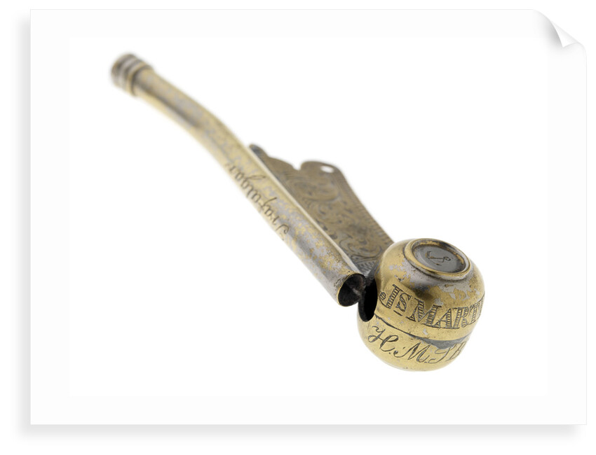 Boatswain's call said to have been used at the Battle of Trafalgar by unknown