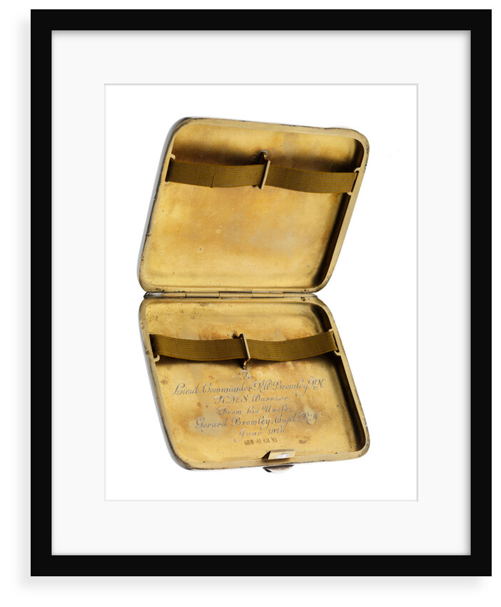 Cigarette case commemorating HMS 'Warrior' (launched 1905) by George Unite & Sons
