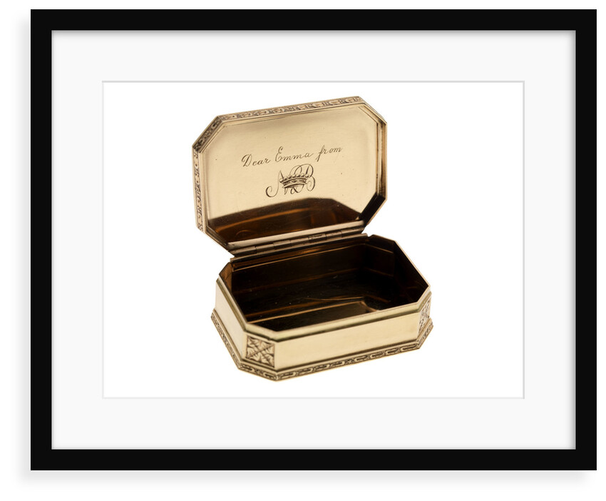 Snuff box said to have been given by Vice-Admiral Horatio Nelson to Emma Hamilton by unknown