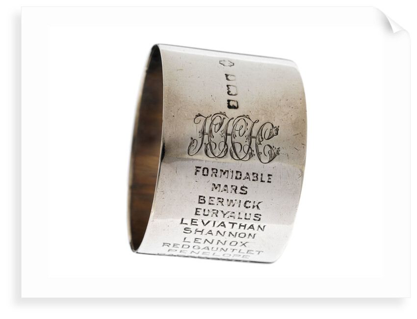 Napkin ring of Engineer Rear-Admiral Harold Hugh Huxham DSO (1881-1968) by unknown