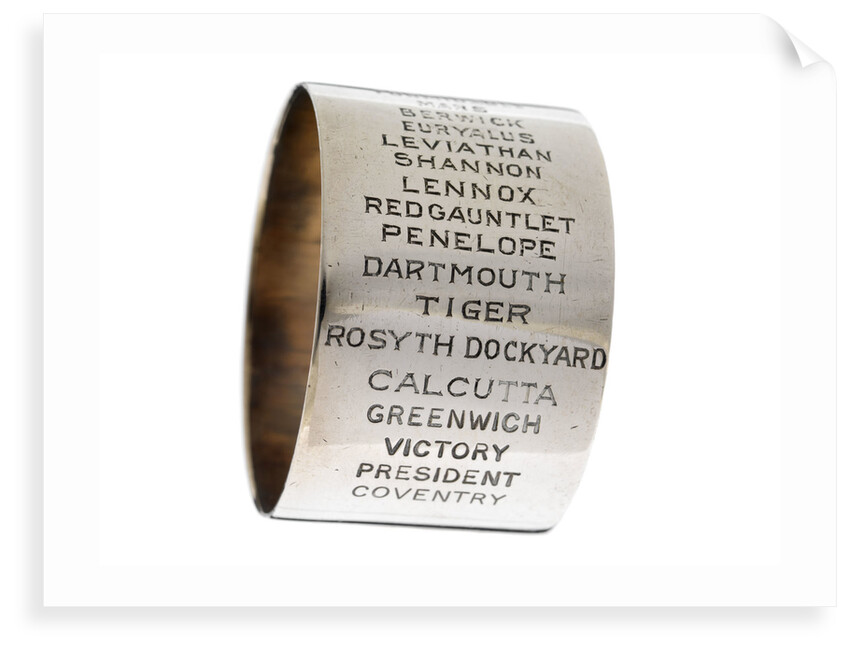 Napkin ring of Engineer Rear-Admiral Harold Hugh Huxham DSO (1881-1968) by unknown