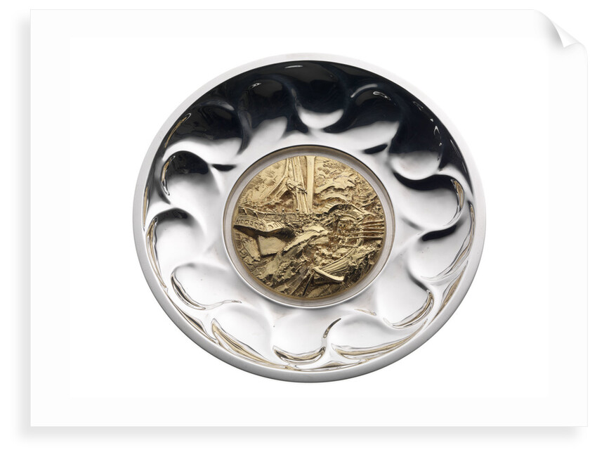 Royal National Lifeboat institution silver bowl commemorating the 150th Anniversary of the RNLI 1824-1974 and the 'St George' rescue of 1830 by Goldsmiths' Company