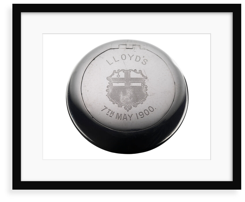 Lloyd's tobacco box presented to the men of HMS 'Powerful', 1900 by H & A
