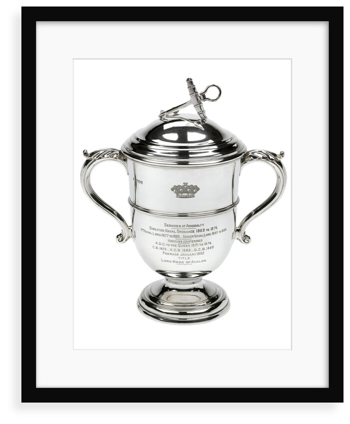 Two-handled silver cup by F.S.J.H.