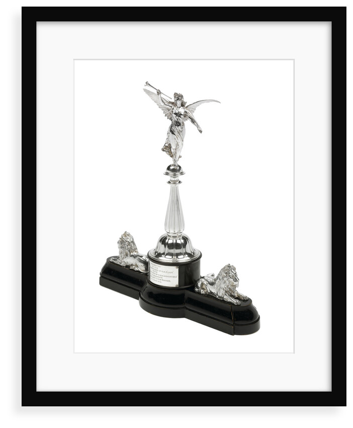 Statuette presented by HMS 'Lion' to HMS 'Indomitable' by S.S. & W Ltd.