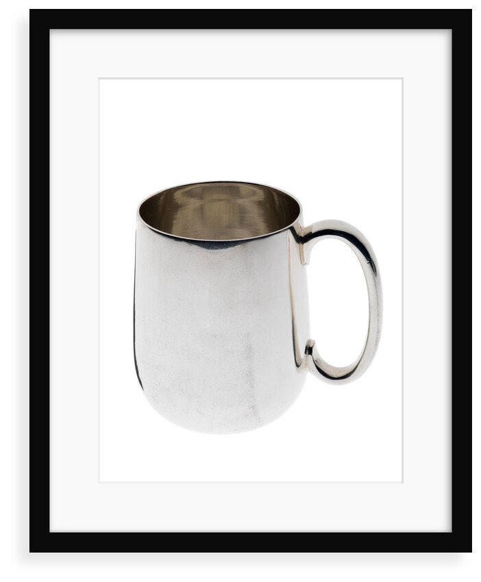 Silver-plated tankard commemorating HMS 'Tiger' by unknown