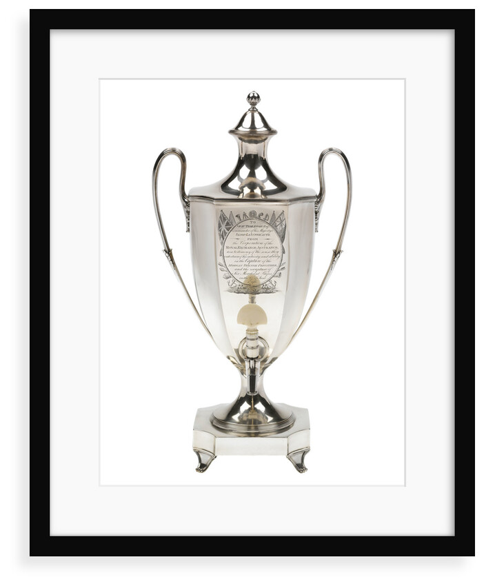 Silver tea-urn presented to Captain Nicholas Tomlinson (1764-1847) by the Royal Exchange Assurance, 1796 by Robert Salmon