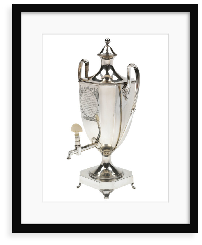 Silver tea-urn presented to Captain Nicholas Tomlinson (1764-1847) by the Royal Exchange Assurance, 1796 by Robert Salmon
