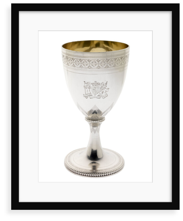 Silver goblet engraved with the arms of Vice-Admiral Lord Nelson (1758-1805) by Abraham Barrier