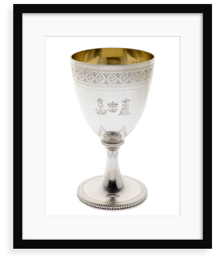 Silver goblet engraved with the arms of Vice-Admiral Lord Nelson (1758-1805) by Abraham Barrier
