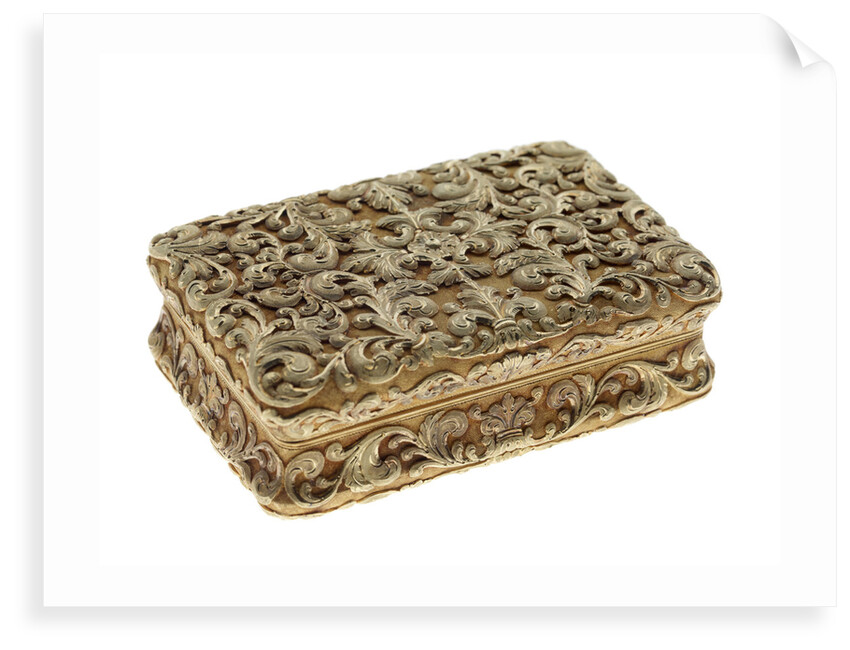 Gold snuff box presented to Sir George Biddell Airy (1801-1892) by the General Steam Navigation Company in 1838 by Alexander James Strachan