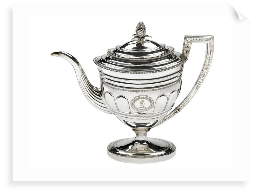 Silver coffee pot, part of a service owned by Admiral Sir John Gore (1772-1836) by Duncan Urquhart