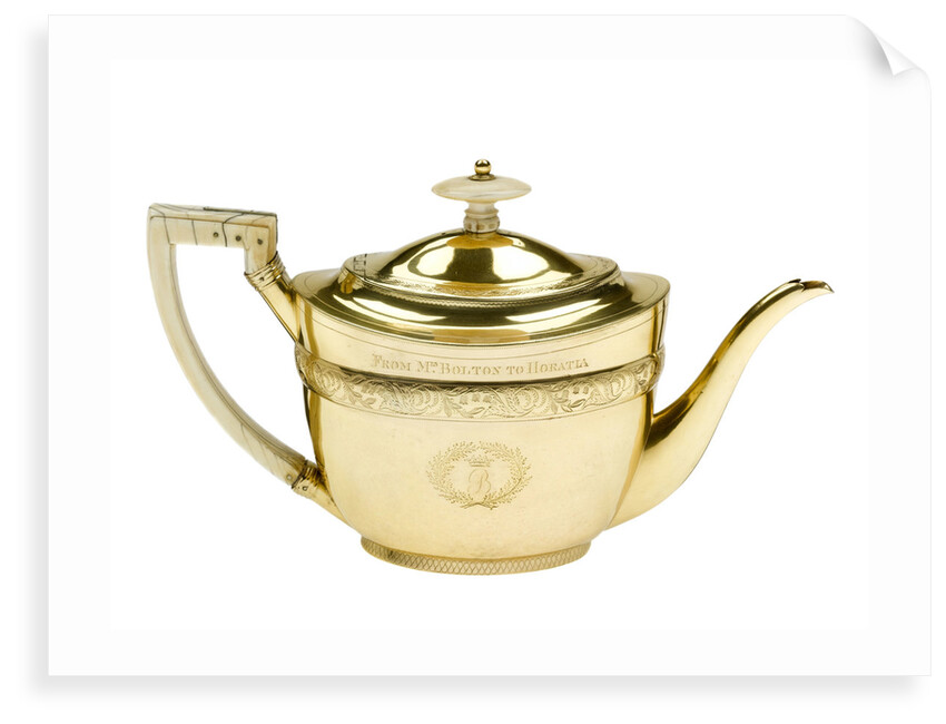Teapot owned by Horatia Nelson (1801-81) daughter of Vice-Admiral Lord Nelson by John Emes
