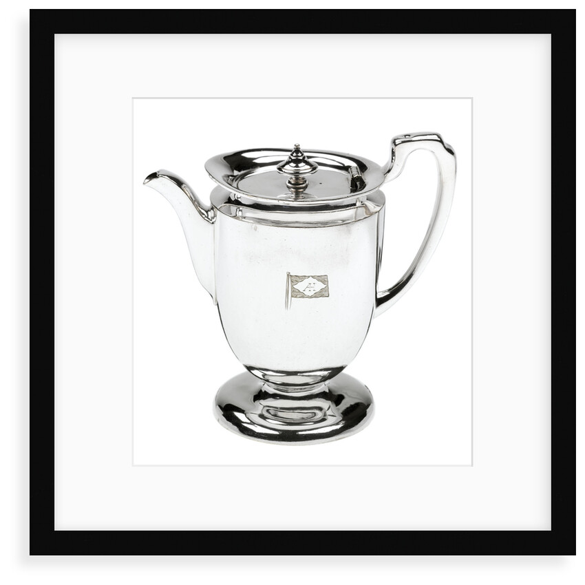 Electroplated coffee pot used on board Blue Funnel line ships by Elkington & Co. Ltd.