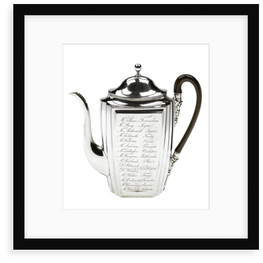 Silver coffee pot presented to the naval physician Dr Thomas Trotter (1760-1832) by Henry Chawner