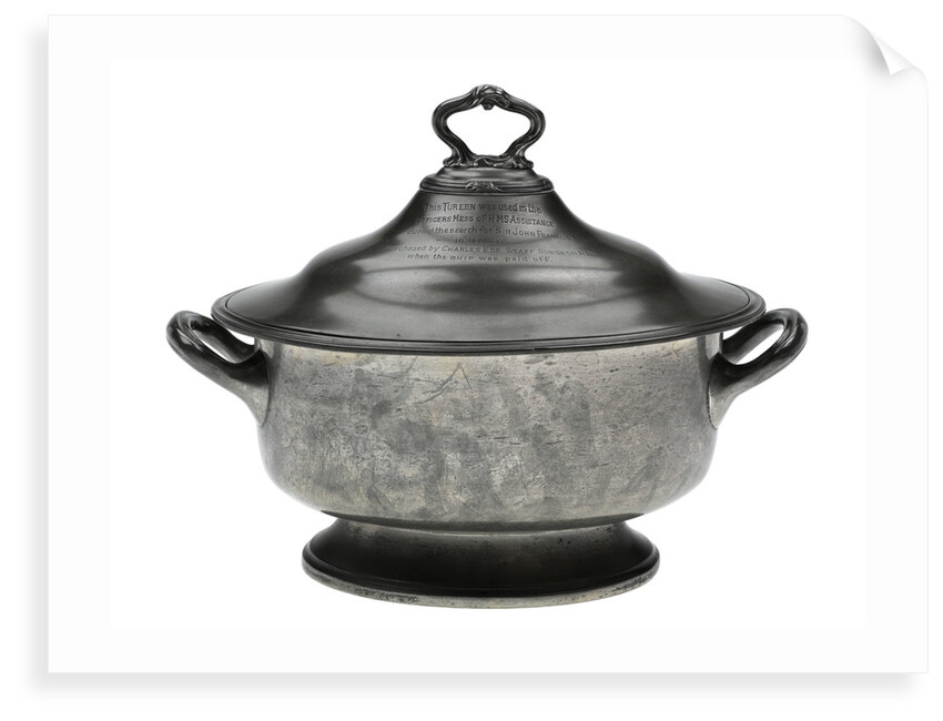 Soup tureen used on board HMS 'Assistance' during the Arctic search for Franklin, 1850-51 by unknown