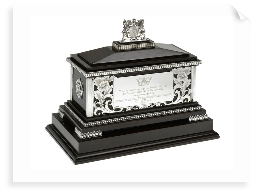 Freedom casket presented to Admiral of the Fleet Lord Cunningham (1882-1963) by Walker & Hall