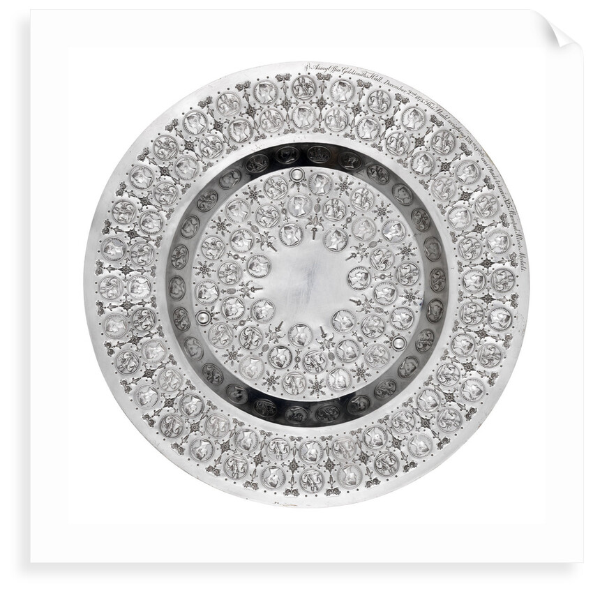 Circular shield made from the unclaimed medals of Greenwich Pensioners by unknown