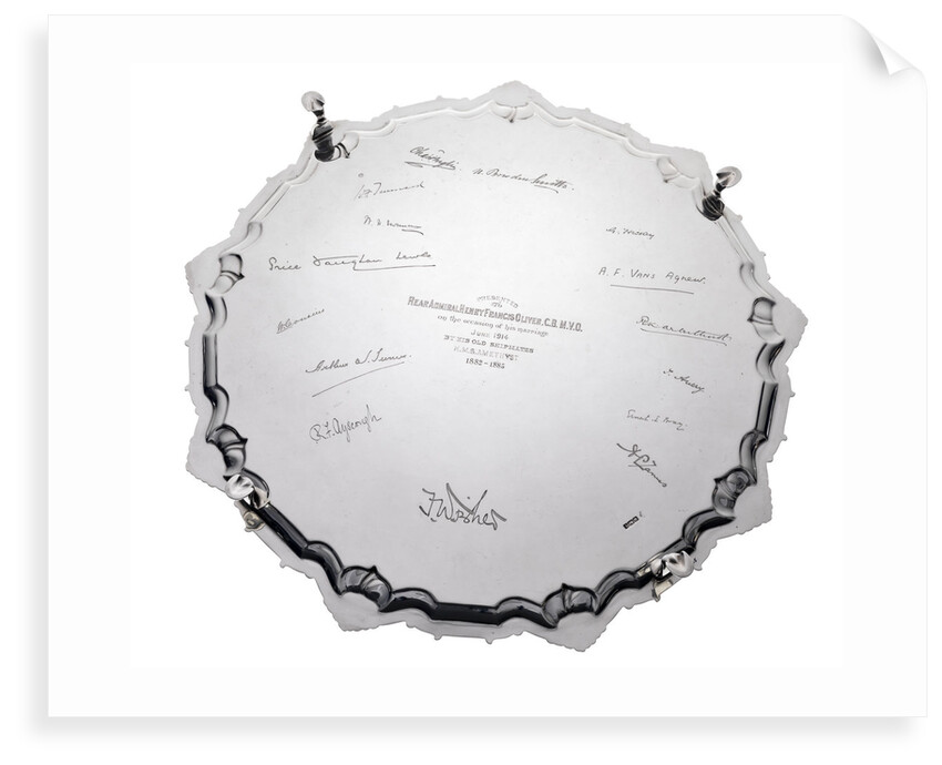 Salver presented to Rear-Admiral, later Admiral of the Fleet Sir Henry Oliver (1865-1965) by unknown