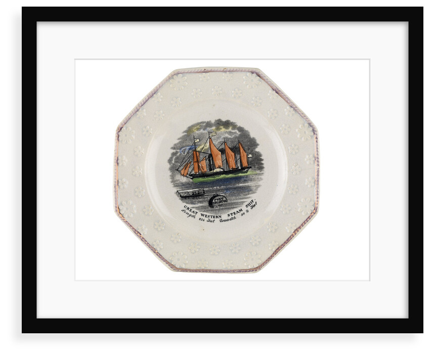 Plate of Brunel's 'Great Western' by unknown
