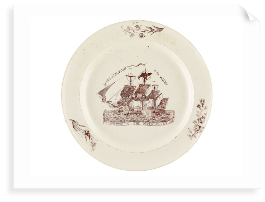 Britannia Rule the Waves' plate by unknown