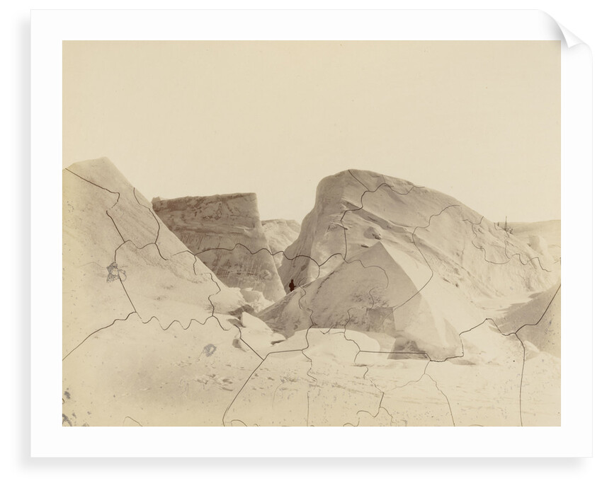 Newly formed floe-bergs, showing the old line of floatation by George White