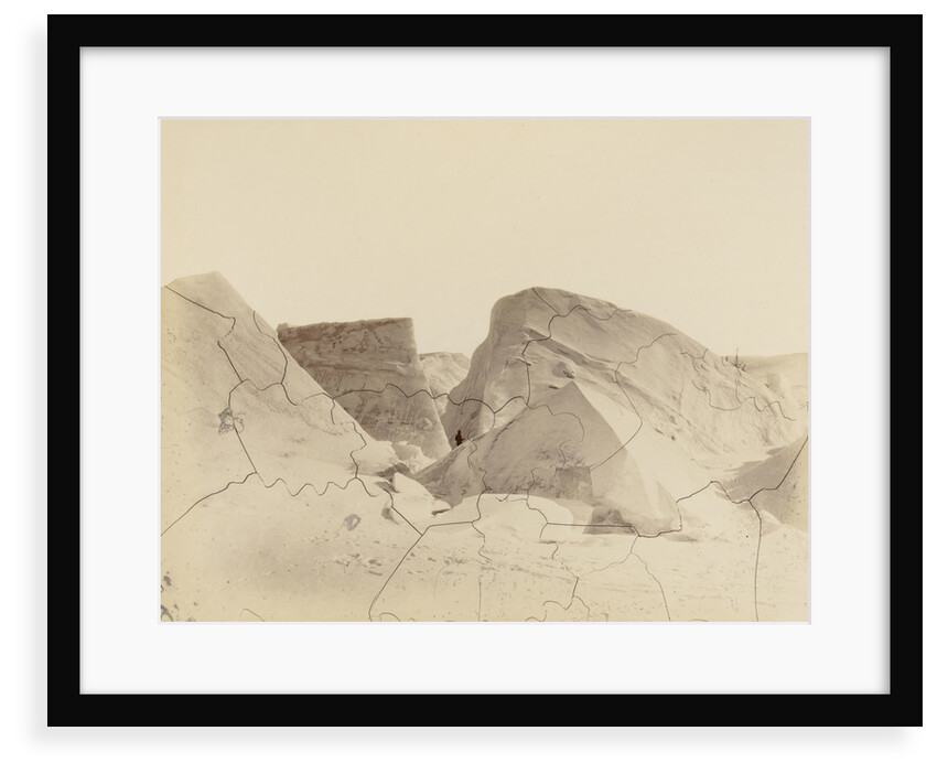 Newly formed floe-bergs, showing the old line of floatation by George White