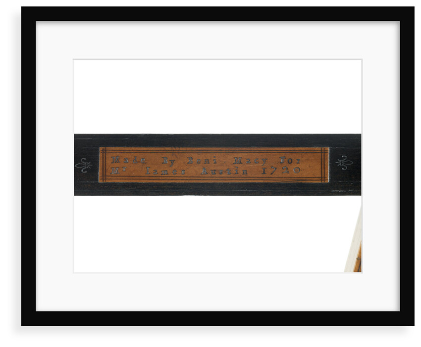 Backstaff - Inscription by Benjamin Macy