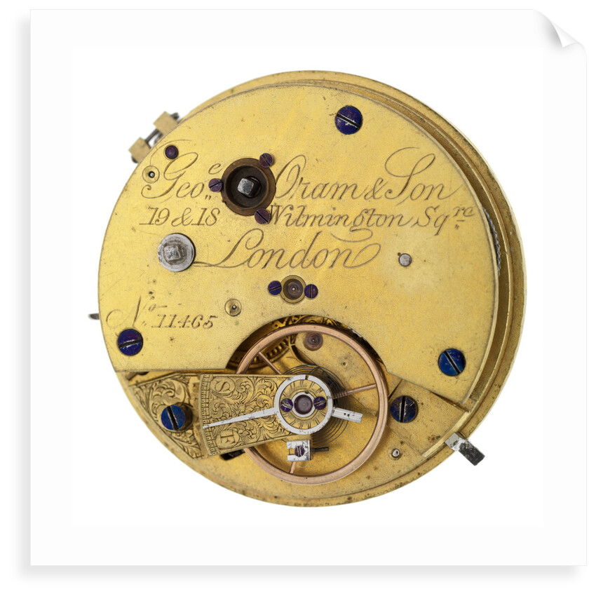 Pocket watch '11465' movement by George Oram & Son