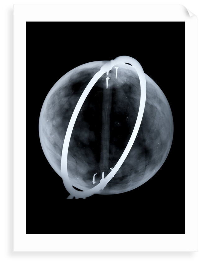 Globe x-ray by Johann Gabriel Doppelmayr