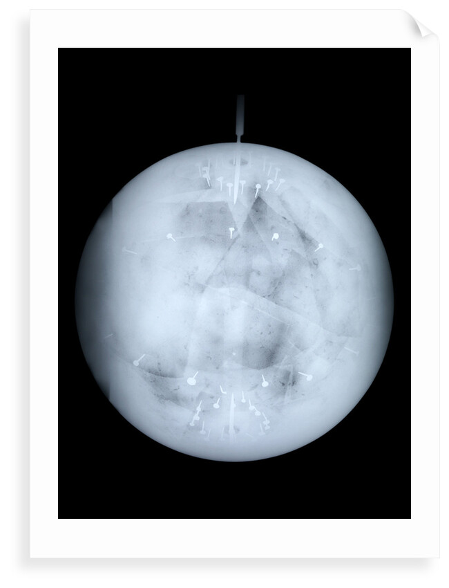 Globe x-ray by Georg Christoph Eimmart